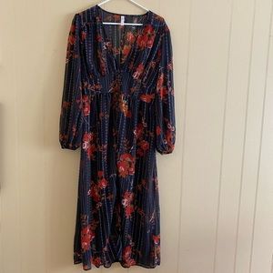 Small Xhilaration navy sheer overdress